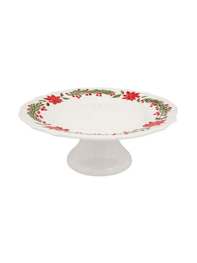 Bordallo Pinheiro Pinheiro Christmas  Cake Stand Clear Decorated 65016462, MPN: 65016462, 560087607…