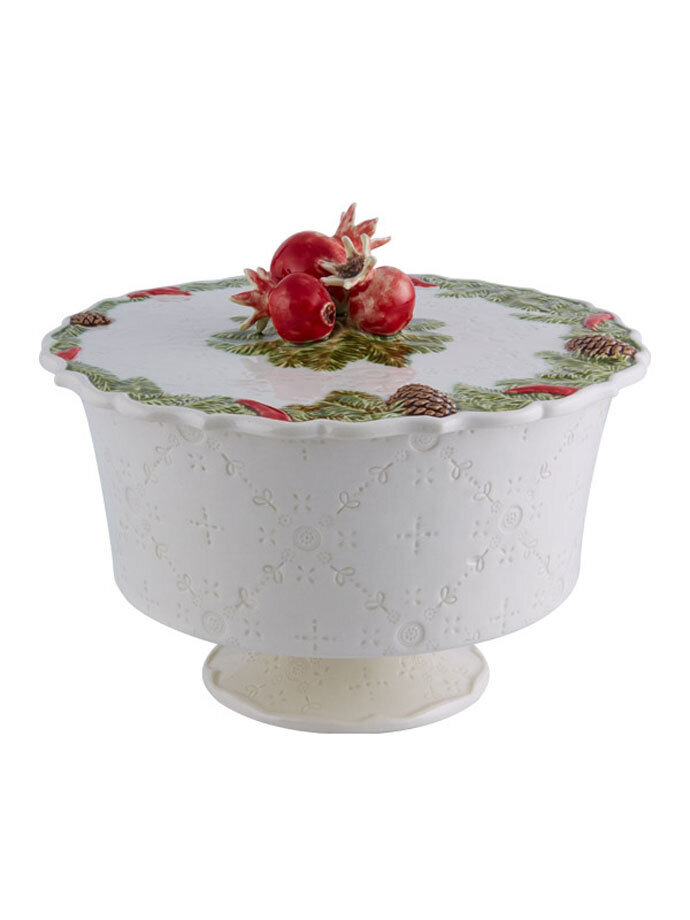 Bordallo Pinheiro Pinheiro Christmas Garland Low candy box Decorated 65019427, MPN: 65019427, 56004…