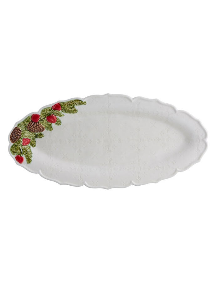 Bordallo Pinheiro Pinheiro Christmas Garland Oval platter Decorated 65020018, MPN: 65020018, 560041…
