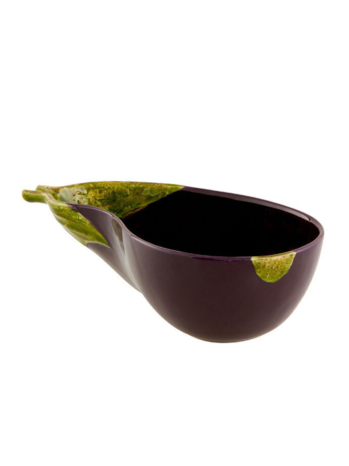Bordallo Pinheiro Pinheiro Eggplant Salad bowl Decorated 65020350, MPN: 65020350, 5600413601815