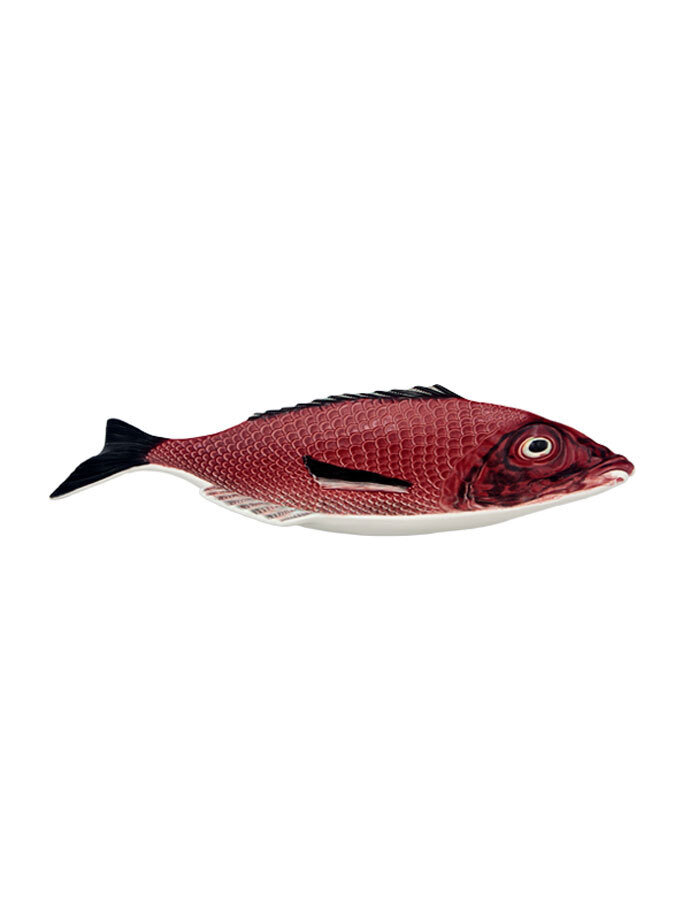 Bordallo Pinheiro Fish Platter Decorated Red 65001537