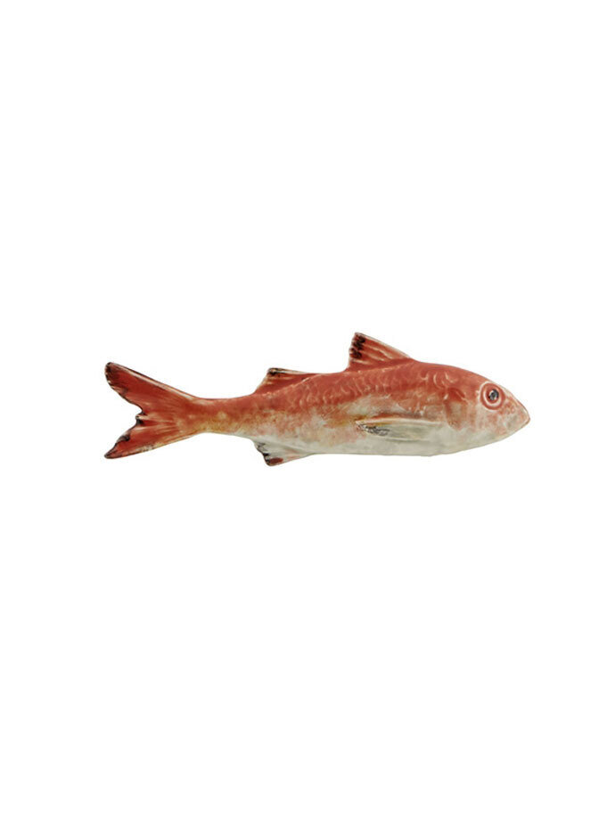 Bordallo Pinheiro Pinheiro Fish and Shellfish Striped Red Mullet Decorated 65021716, MPN: 65021716,…