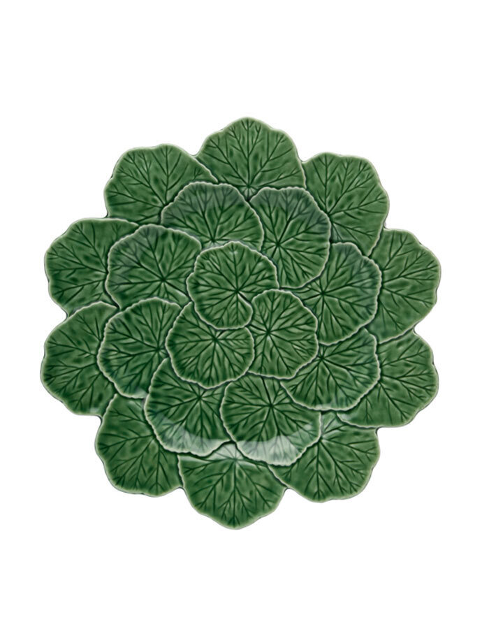 Bordallo Pinheiro Pinheiro Geranium Charger Plate Green 65004407, MPN: 65004407, 5600876079121