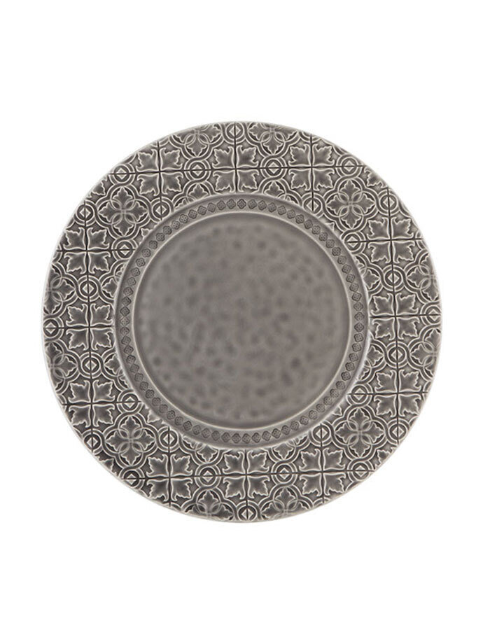 Bordallo Pinheiro Pinheiro Rua Nova Charger Plate Anthracite 65020857, MPN: 65020857, 5600413602898