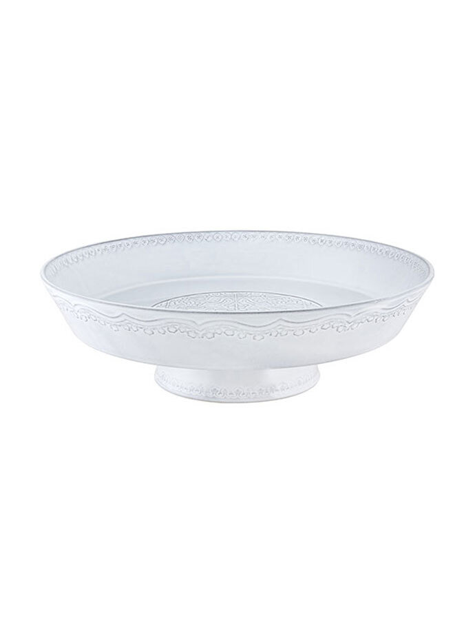 Bordallo Pinheiro Pinheiro Rua Nova Footed Fruit bowl Antique White 65020887, MPN: 65020887, 560041…