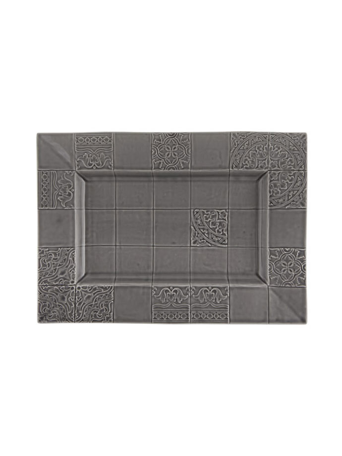 Bordallo Pinheiro Pinheiro Rua Nova Tray Anthracite 65020873, MPN: 65020873, 5600413603048