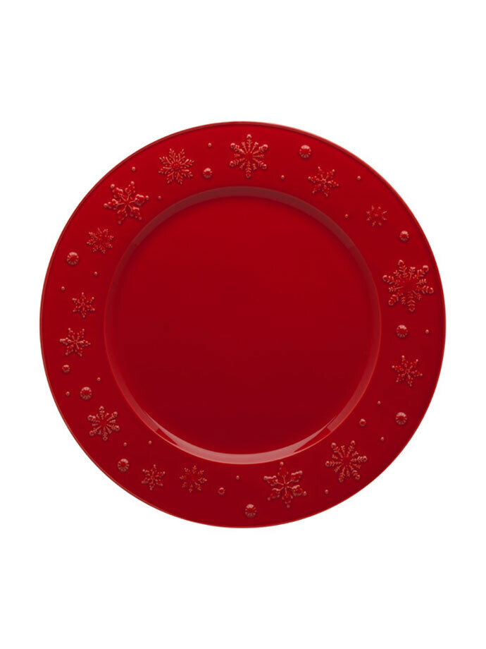 Bordallo Pinheiro Pinheiro Snow Flakes Charger Plate Red 65005180, MPN: 65005180, 5600876071651