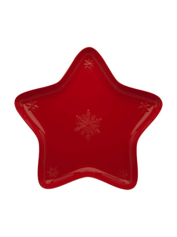 Bordallo Pinheiro Pinheiro Snow Flakes Star Bowl Red 65013568, MPN: 65013568, 5600876071682