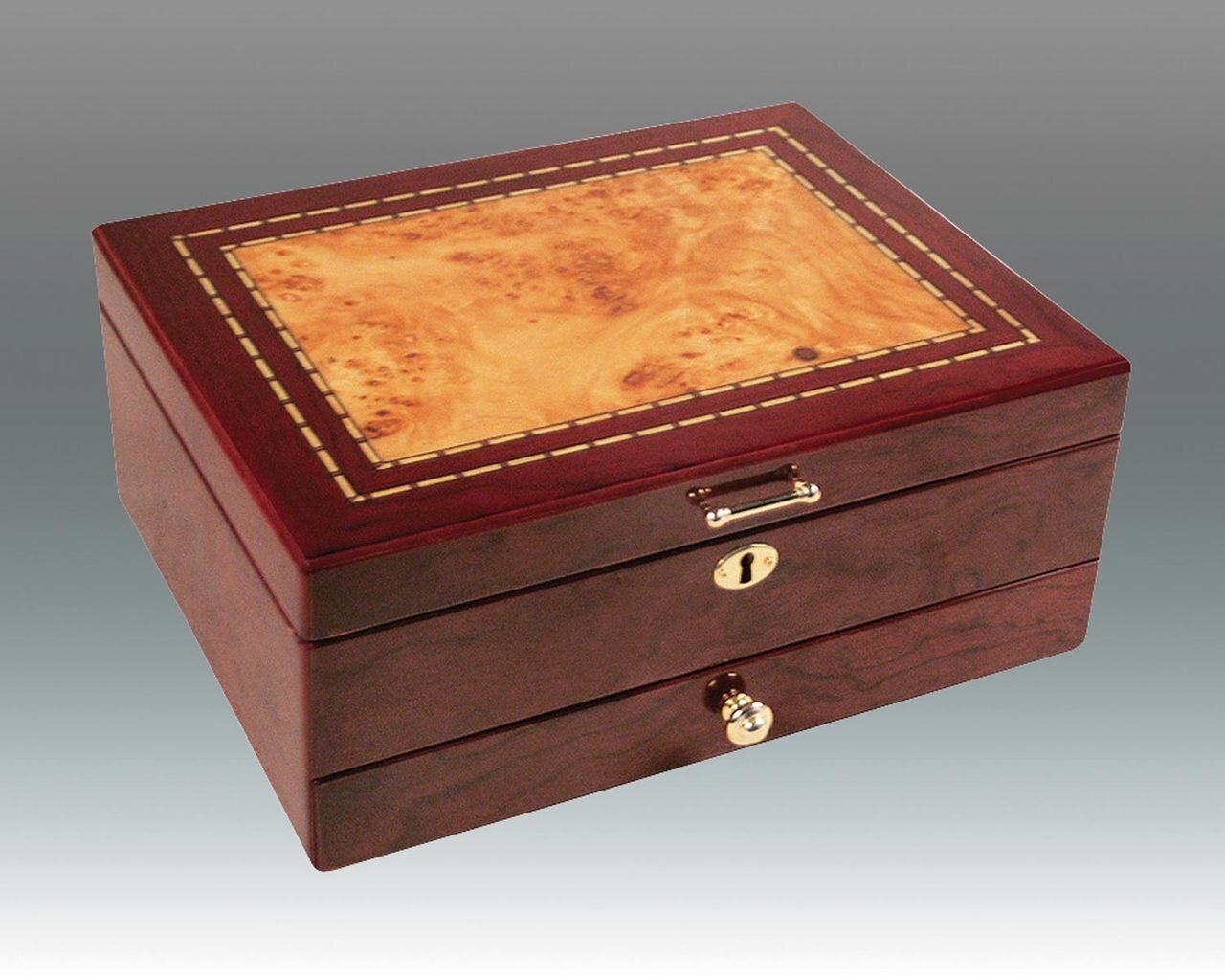 Tizo Karma Wooden Box with Drawer 13x10x5 Inch