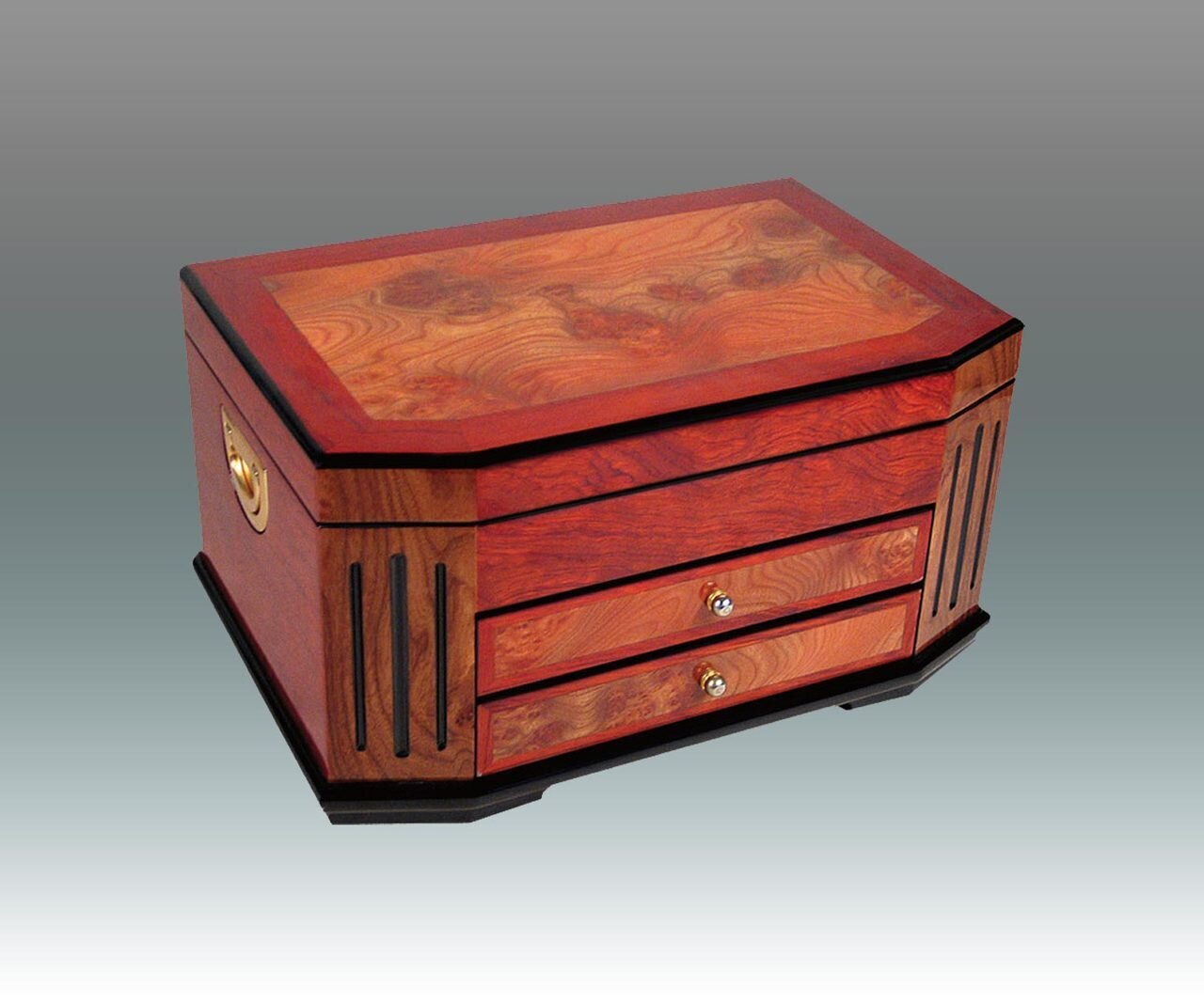 Tizo Extra Roomy Wooden 2 Drawer Jewelry Box