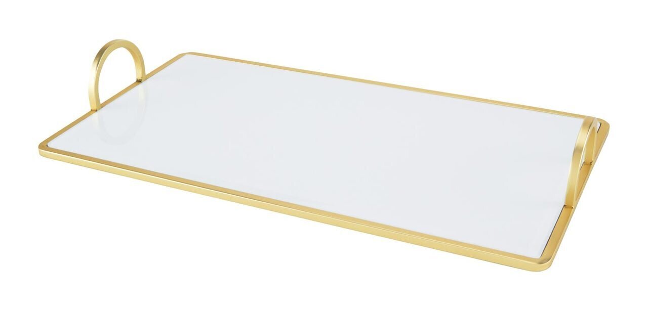 Tizo Princess White Gold Trim Platter Tray