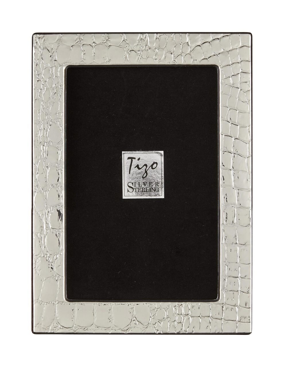 Tizo Crocodile Prints Sterling Silver Picture Frame 4 x 6 Inch, MPN: 1849-46,
