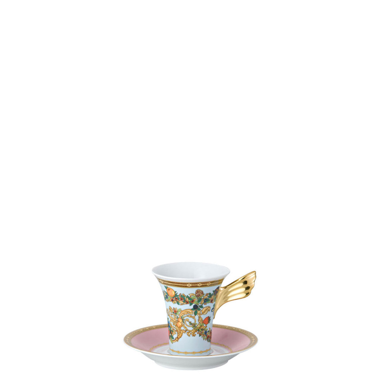 Versace Butterfly Garden AD Cup and Saucer 5 Inch 3 oz.