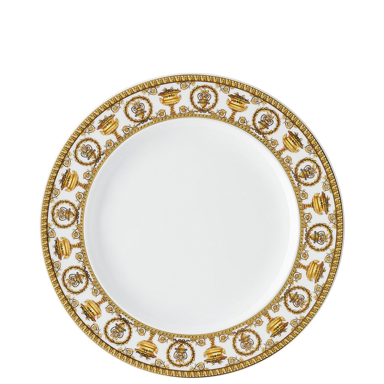 Versace I Love Baroque Bianco Dinner Plate 10 1/2 Inch