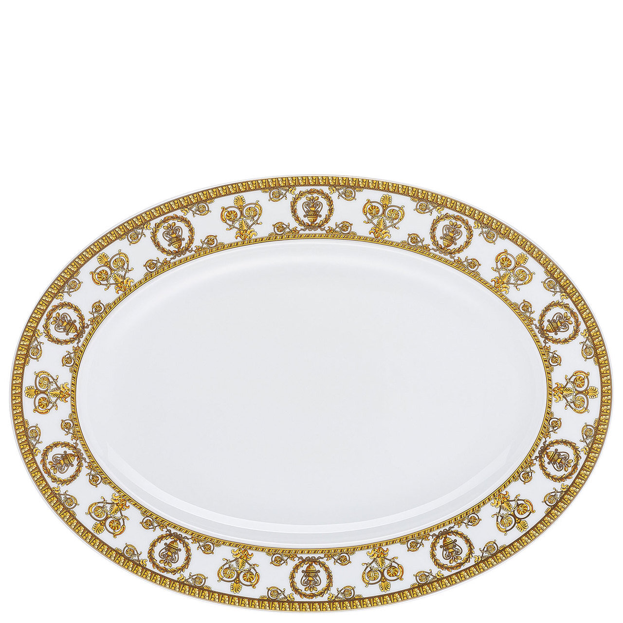 Versace I Love Baroque Bianco Platter 13 1/2 Inch