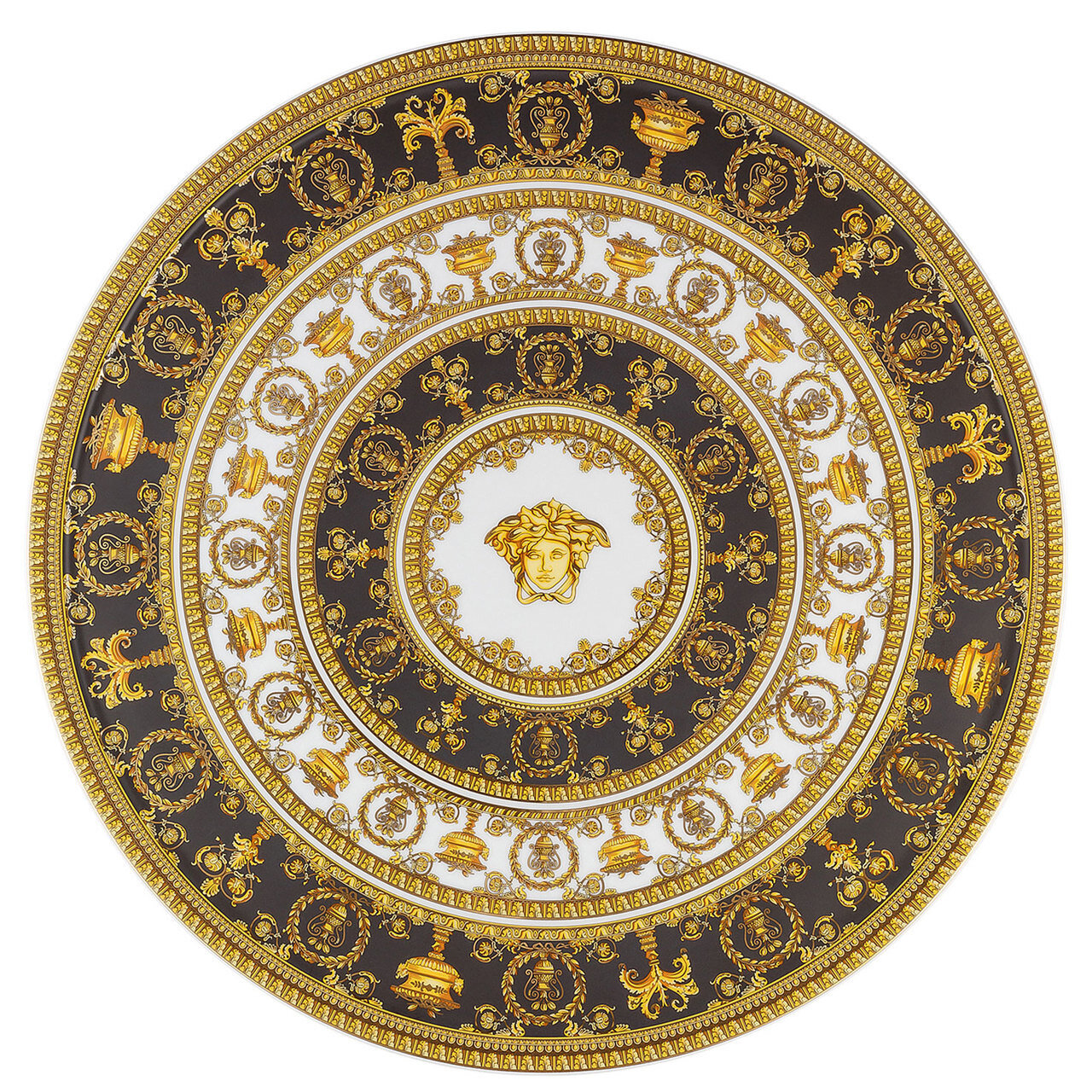 Versace I Love Baroque Footed Cake Plate 13 Inch