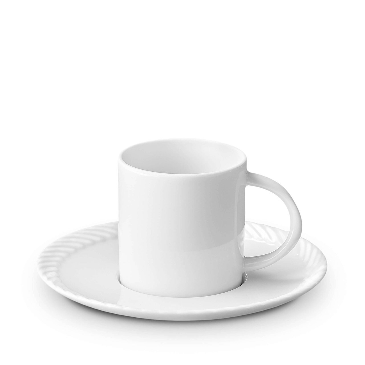 L&#39;Objet Corde White Espresso Cup and Saucer CR155, MPN: CR155, 816279018604