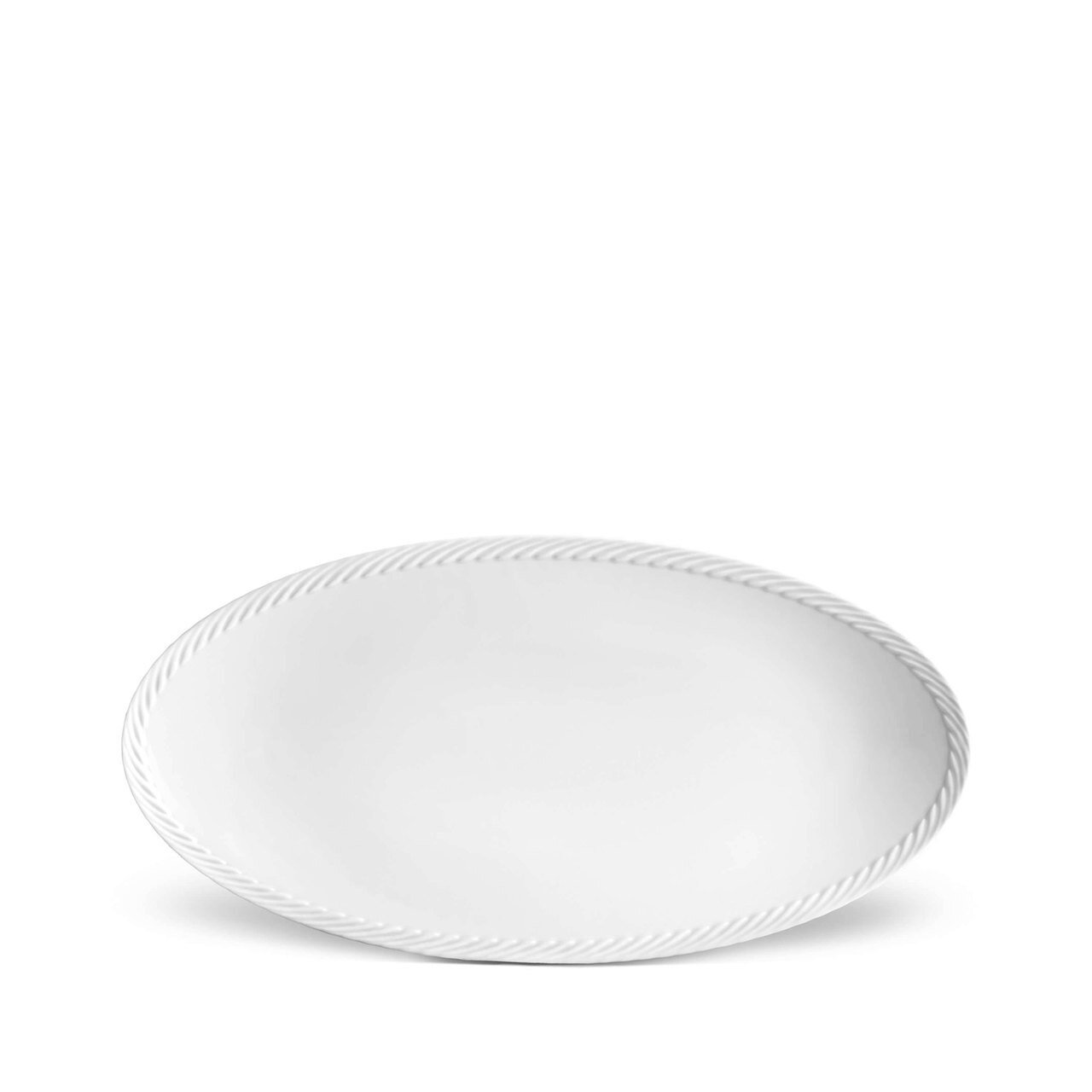 L&#39;Objet Corde White Oval Platter Small CR165, MPN: CR165, 816279018611