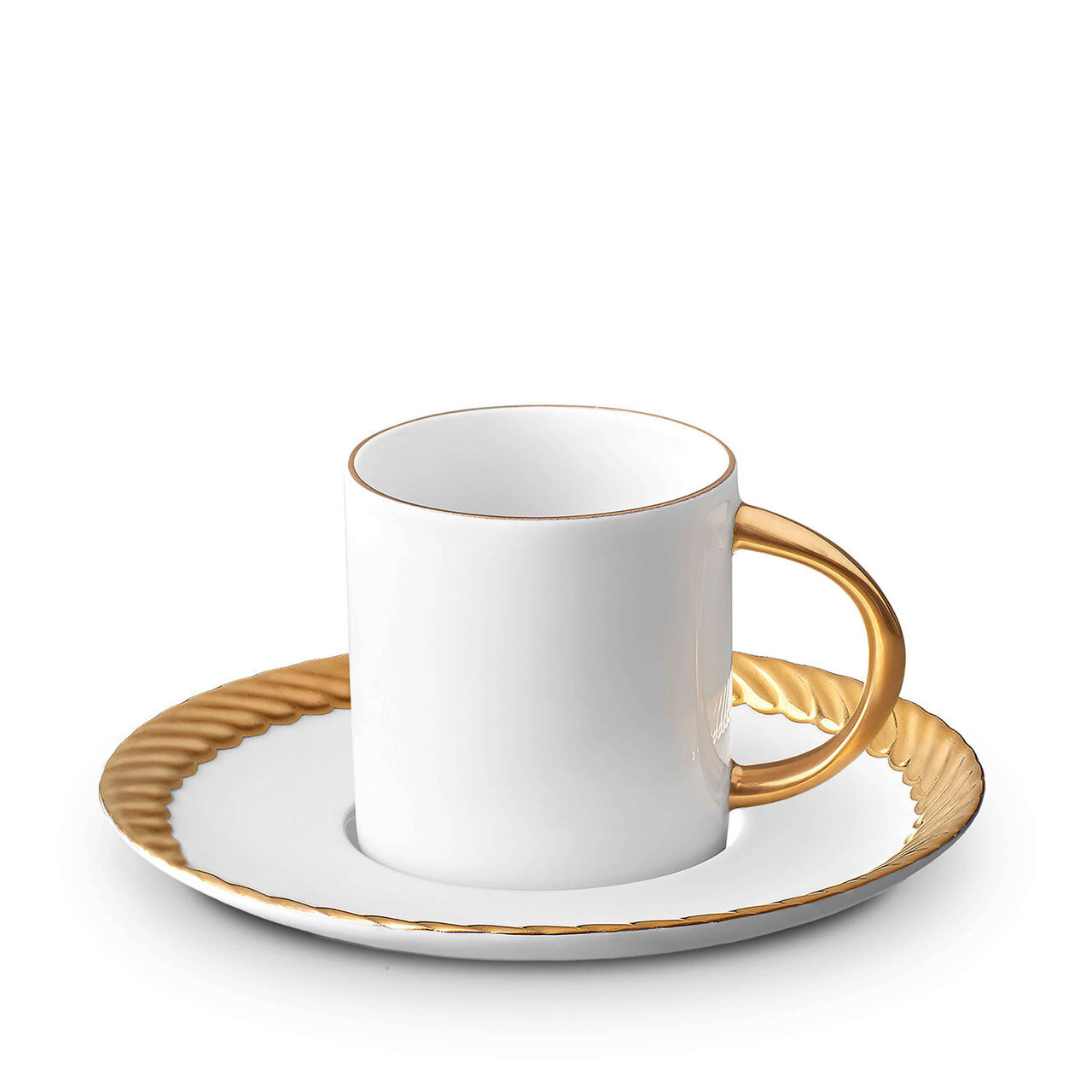 L&#39;Objet Corde Gold Espresso Cup and Saucer CR255, MPN: CR255, 816279018758