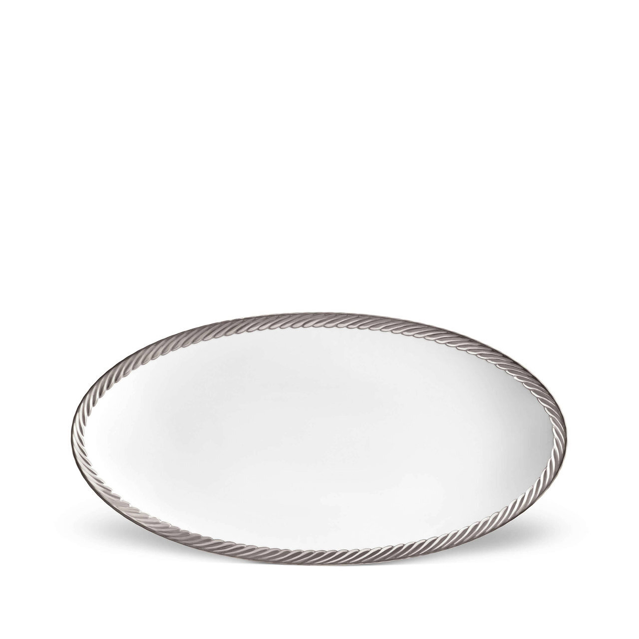 L&#39;Objet Corde Platinum Oval Platter Small CR365, MPN: CR365, 816279018918
