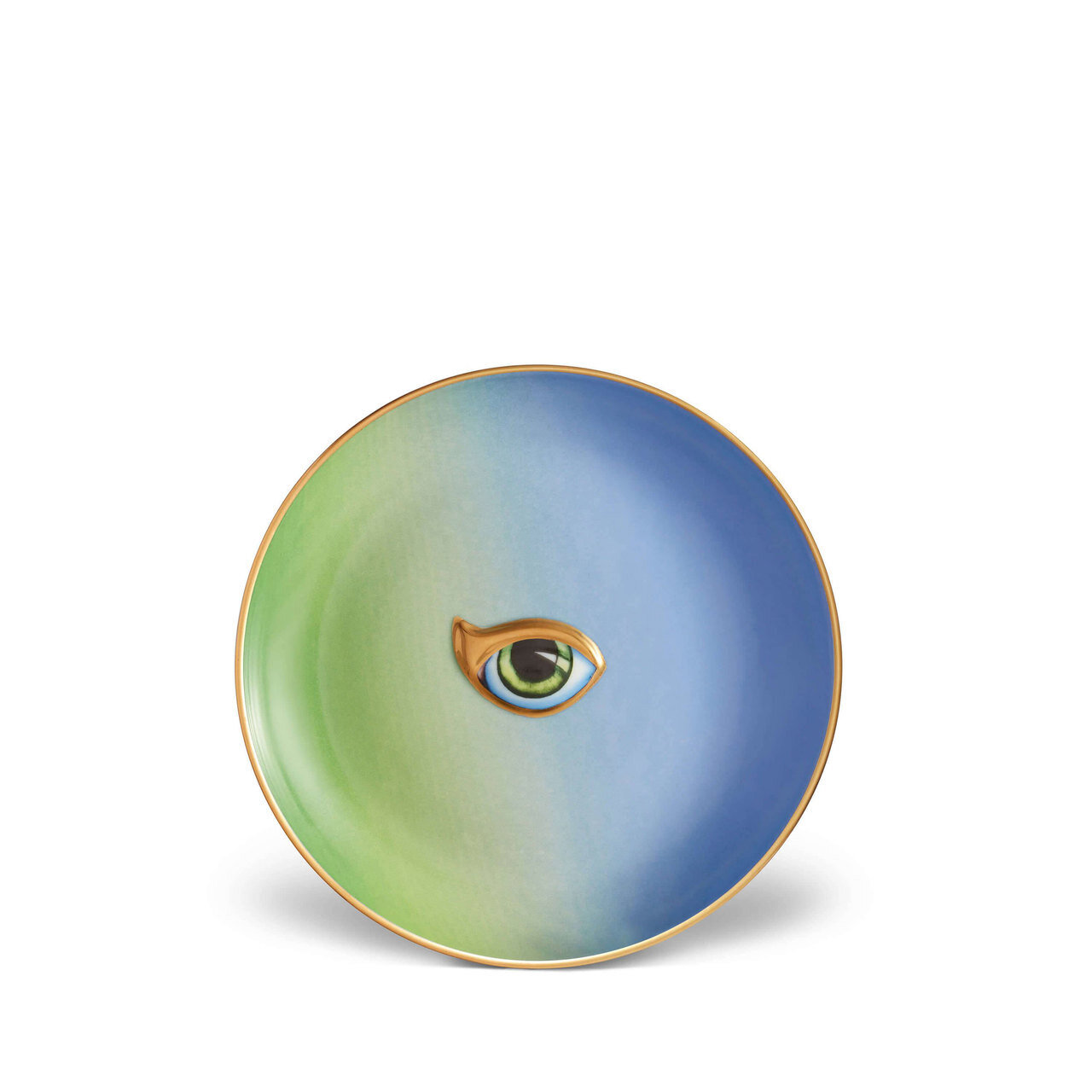 L&#39;Objet Lito-Eye Canape Plate-Green and Blue LxL16, MPN: LxL16,