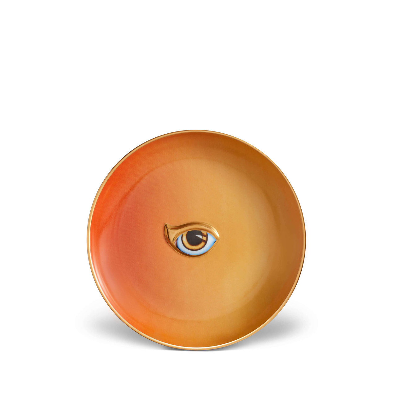 L'Objet Lito-Eye Canape Plate-Orange and Yellow LxL19