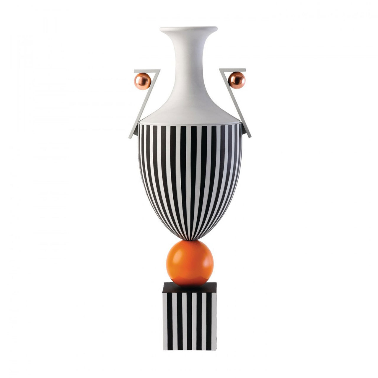 Wedgwood Wedgwood By Lee Broom Wedgwood By Lee Broom Tall Vase On Orange Sphere 19.7 Inch Ltd 15