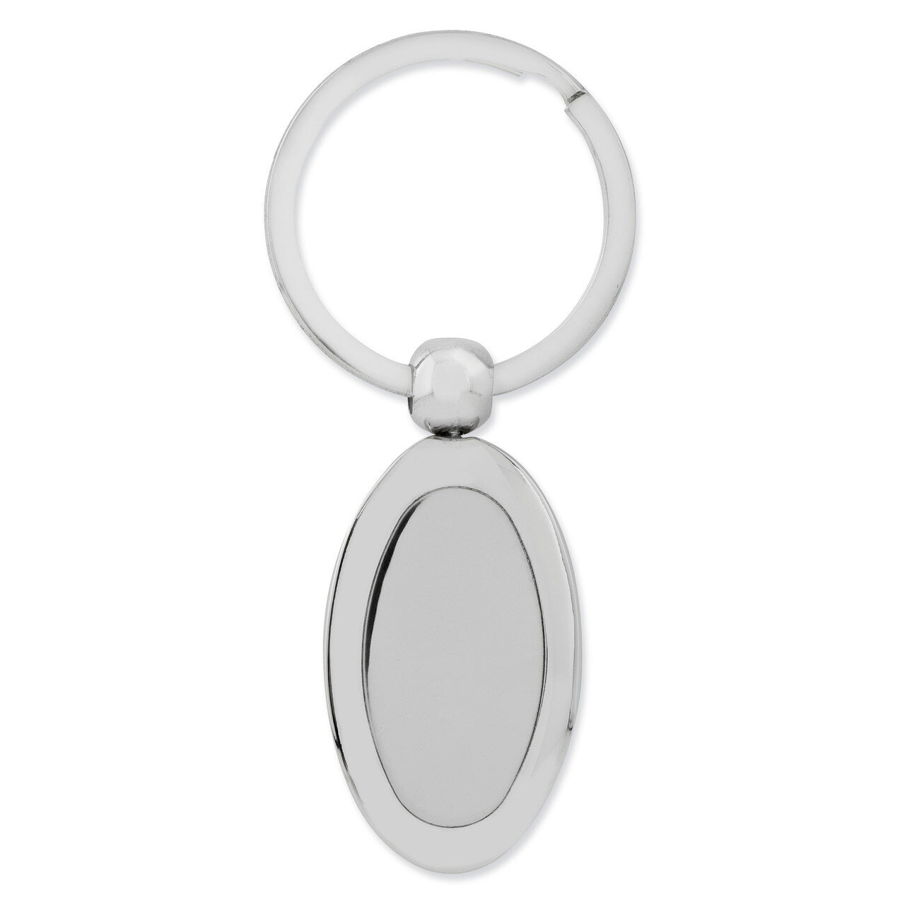 Polished Oval Key Ring Nickel-plated GP2852