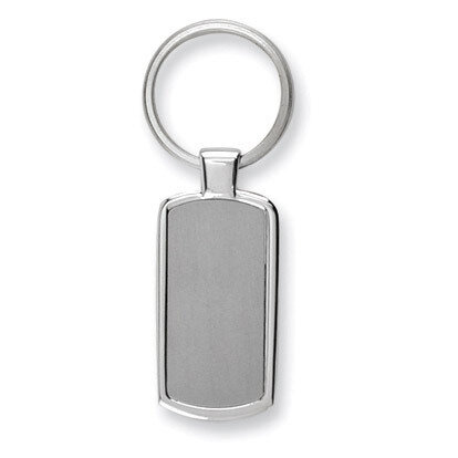 Polished and Satin Key Ring Nickel-plated GP2860