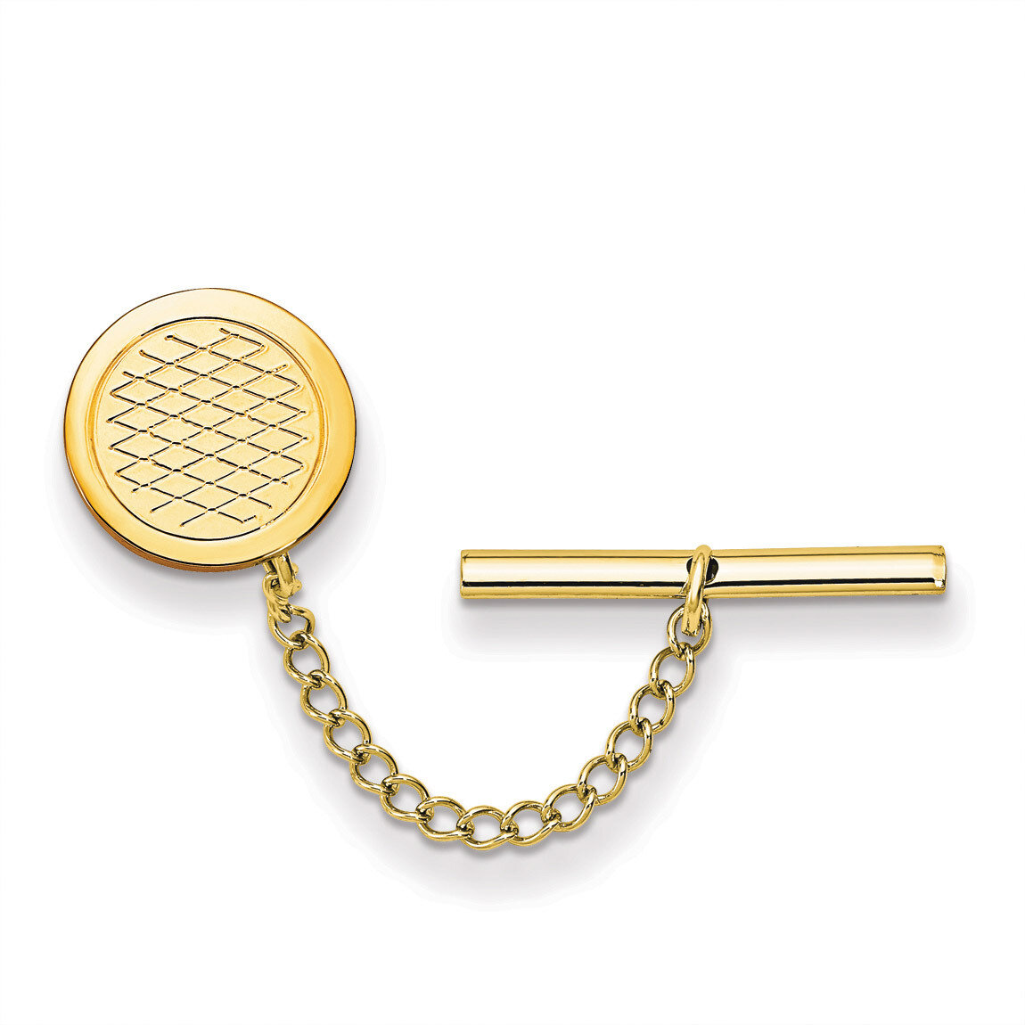 Kelly Waters Patterned Tie Tac Gold-plated KW733, MPN: KW733,