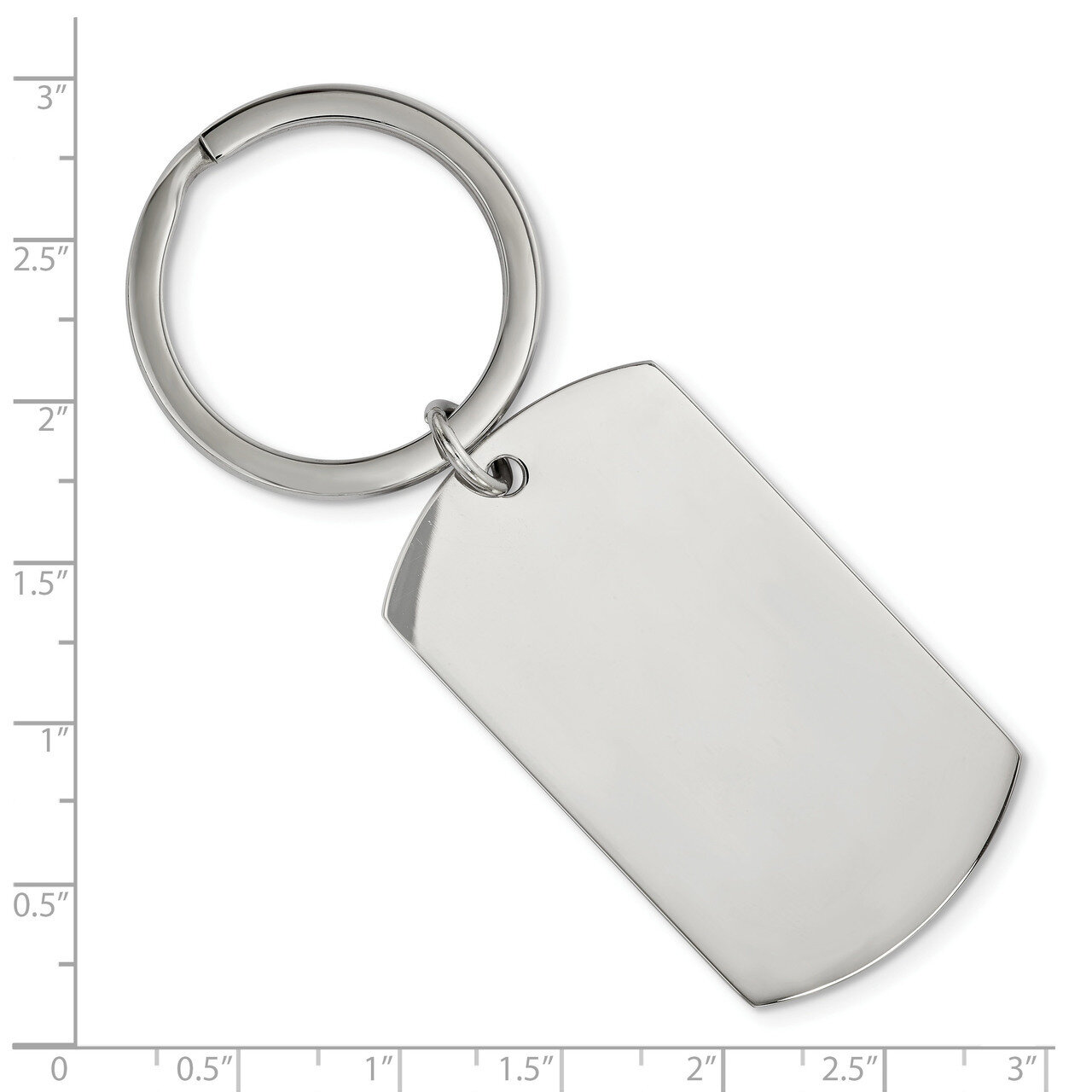 Polished 1.85mm Reversible Key Chain Stainless Steel Brushed SRK151, MPN: SRK151, 191101055027