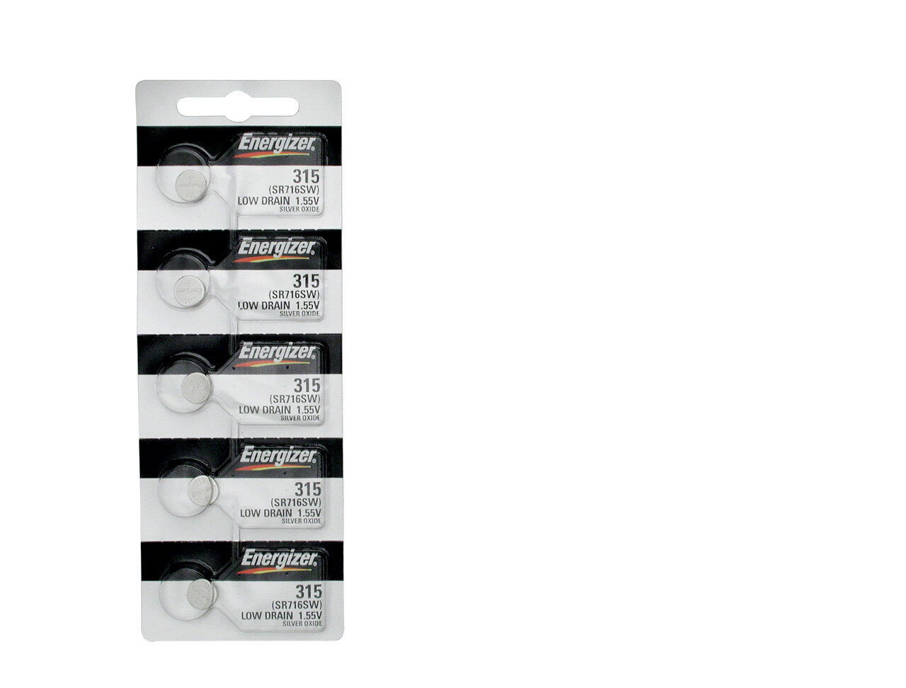Energizer Watch Batteries Package of 5 WB315