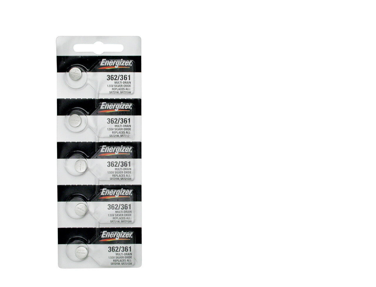 Energizer Watch Batteries Package of 5 WB362, MPN: WB362, 39800091369