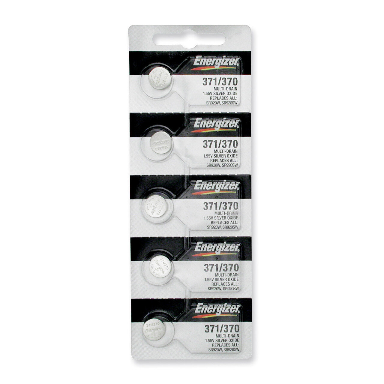 Energizer Watch Batteries Package of 5 WB371, MPN: WB371, 39800091390