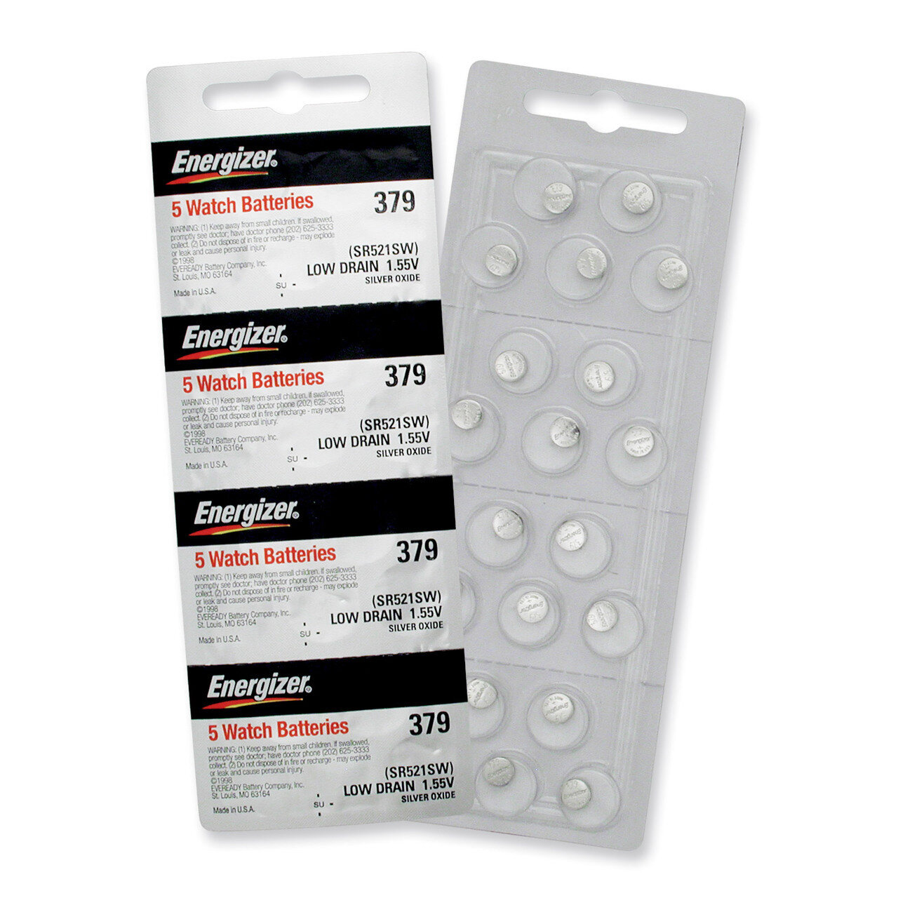 Energizer Watch Batteries Package of 20 WB379SP, MPN: WB379SP, 39800065537