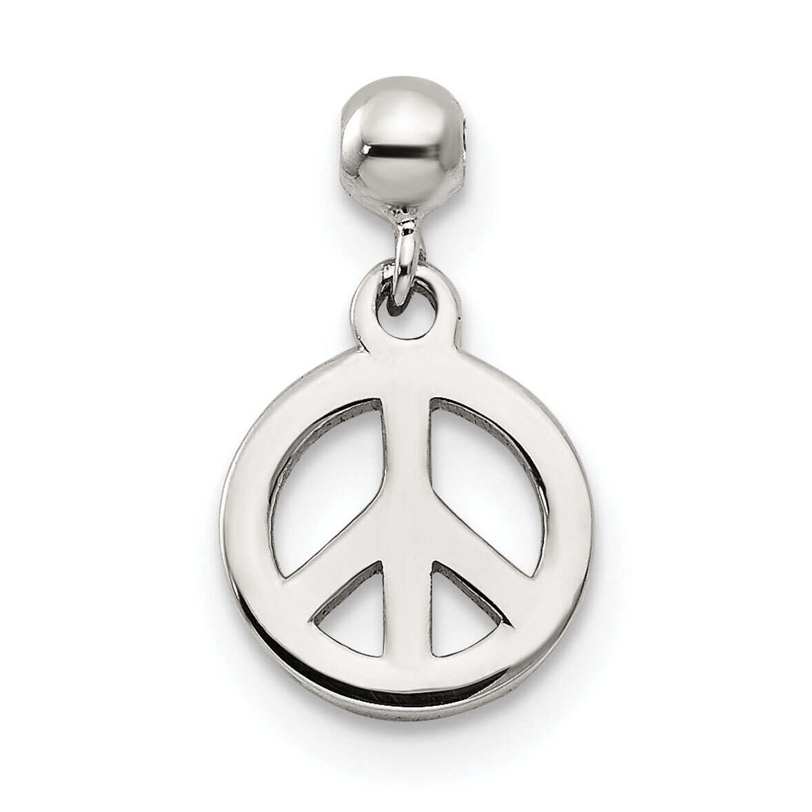 Peace Charm Sterling Silver Dangle QMM125, MPN: QMM125,