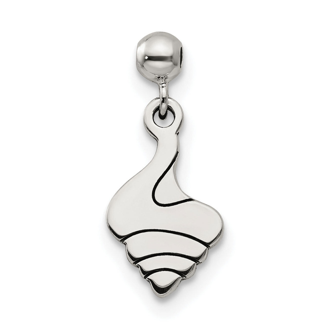 Shell Charm Sterling Silver Dangle QMM150, MPN: QMM150,