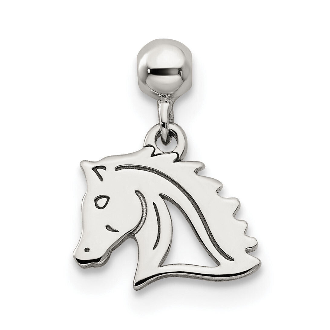 Horse Charm Sterling Silver Dangle QMM234