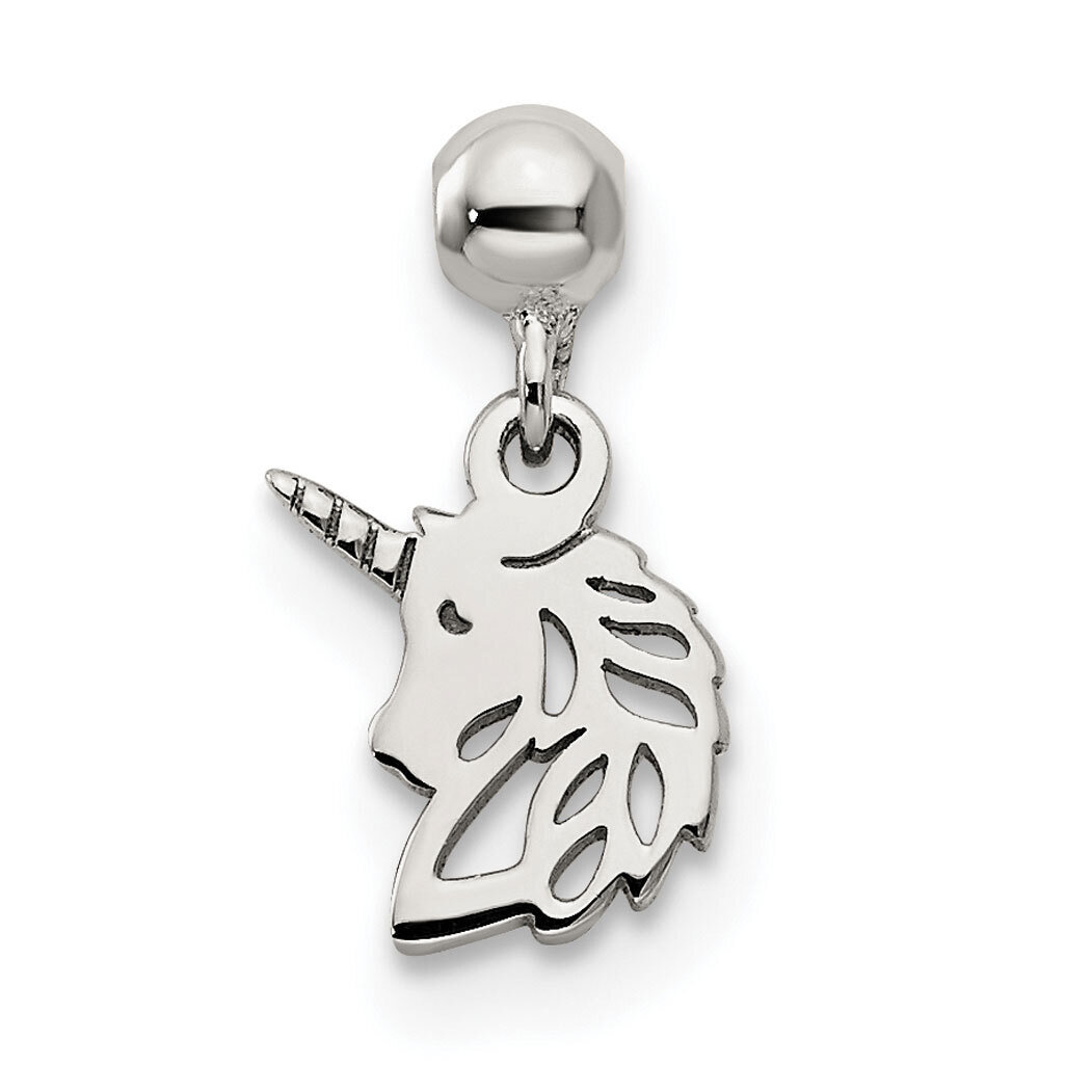 Unicorn Charm Sterling Silver Dangle QMM235