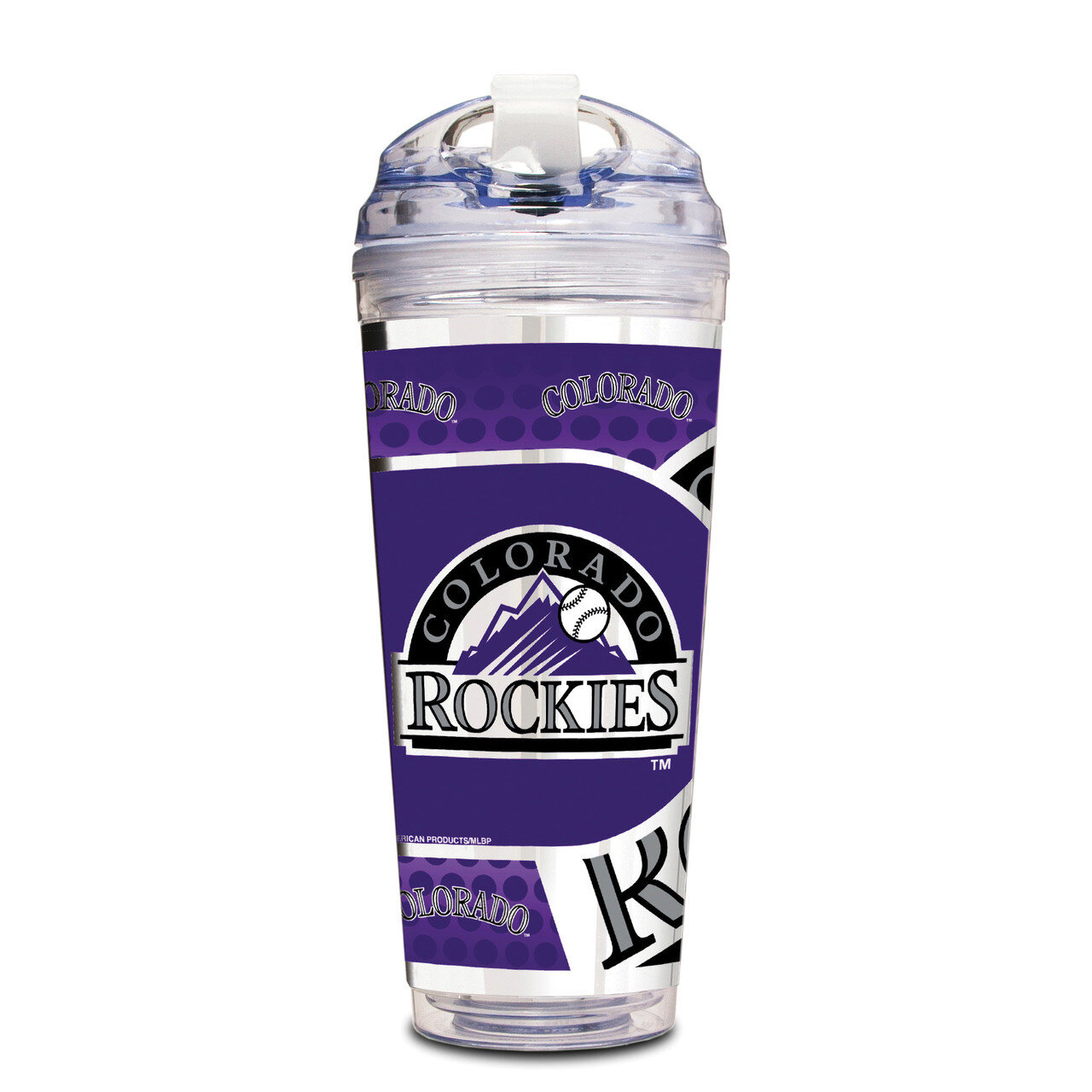 MLB Colorado Rockies 24 oz Double Wall Acrylic Tumbler GC6582, MPN: GC6582,