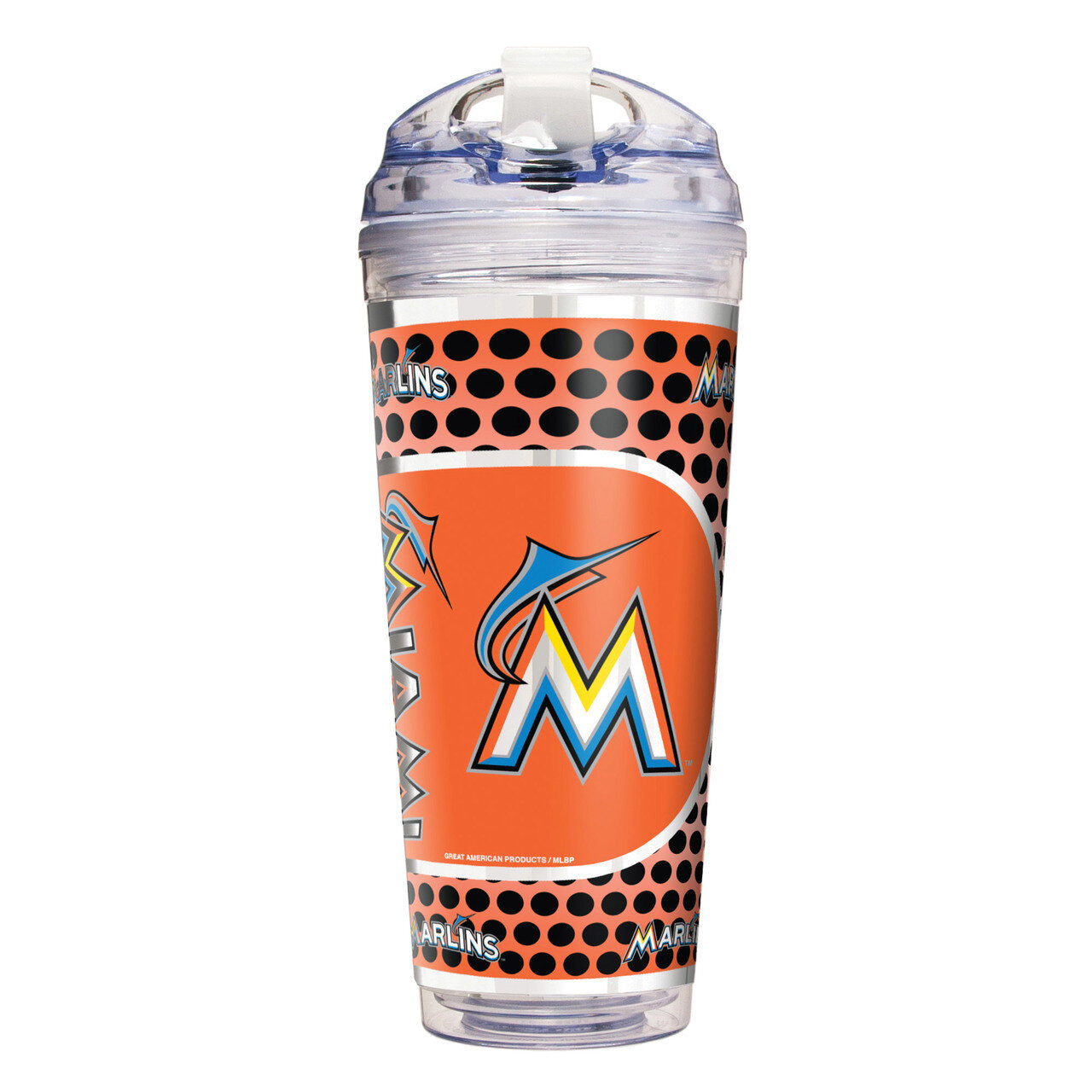 MLB Miami Marlins 24 oz Double Wall Acrylic Tumbler GC6588, MPN: GC6588,