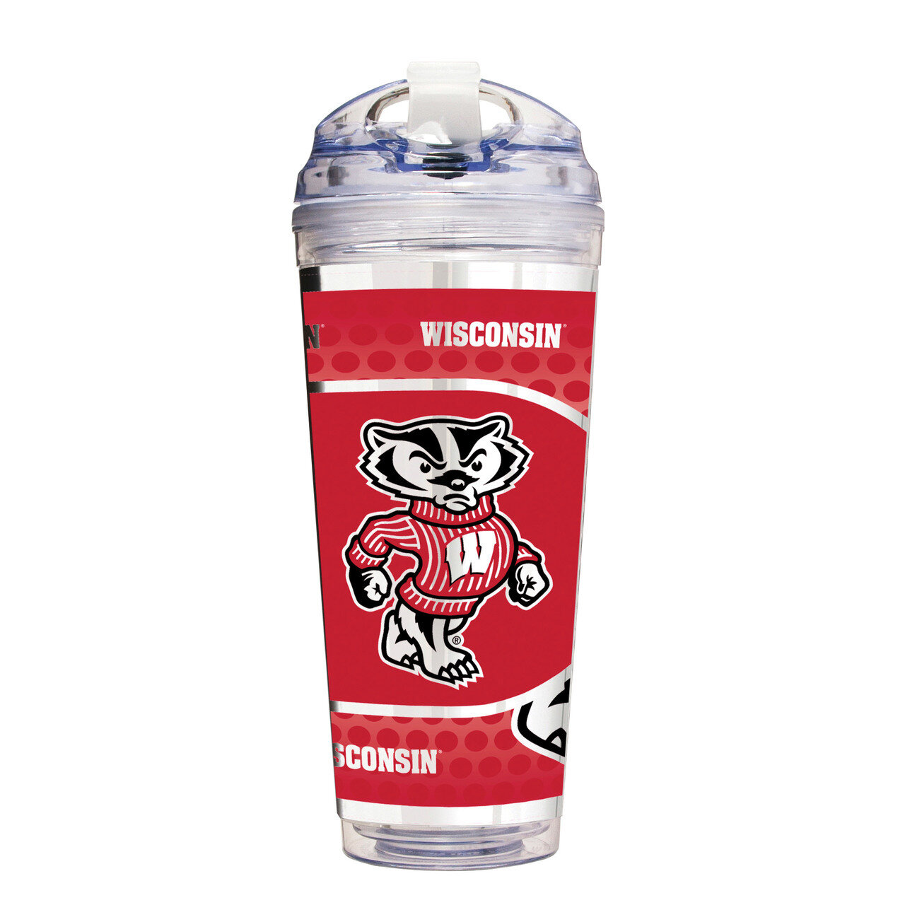 NCAA University of Wisconsin 24 oz Double Wall Acrylic Tumbler GC6819, MPN: GC6819,