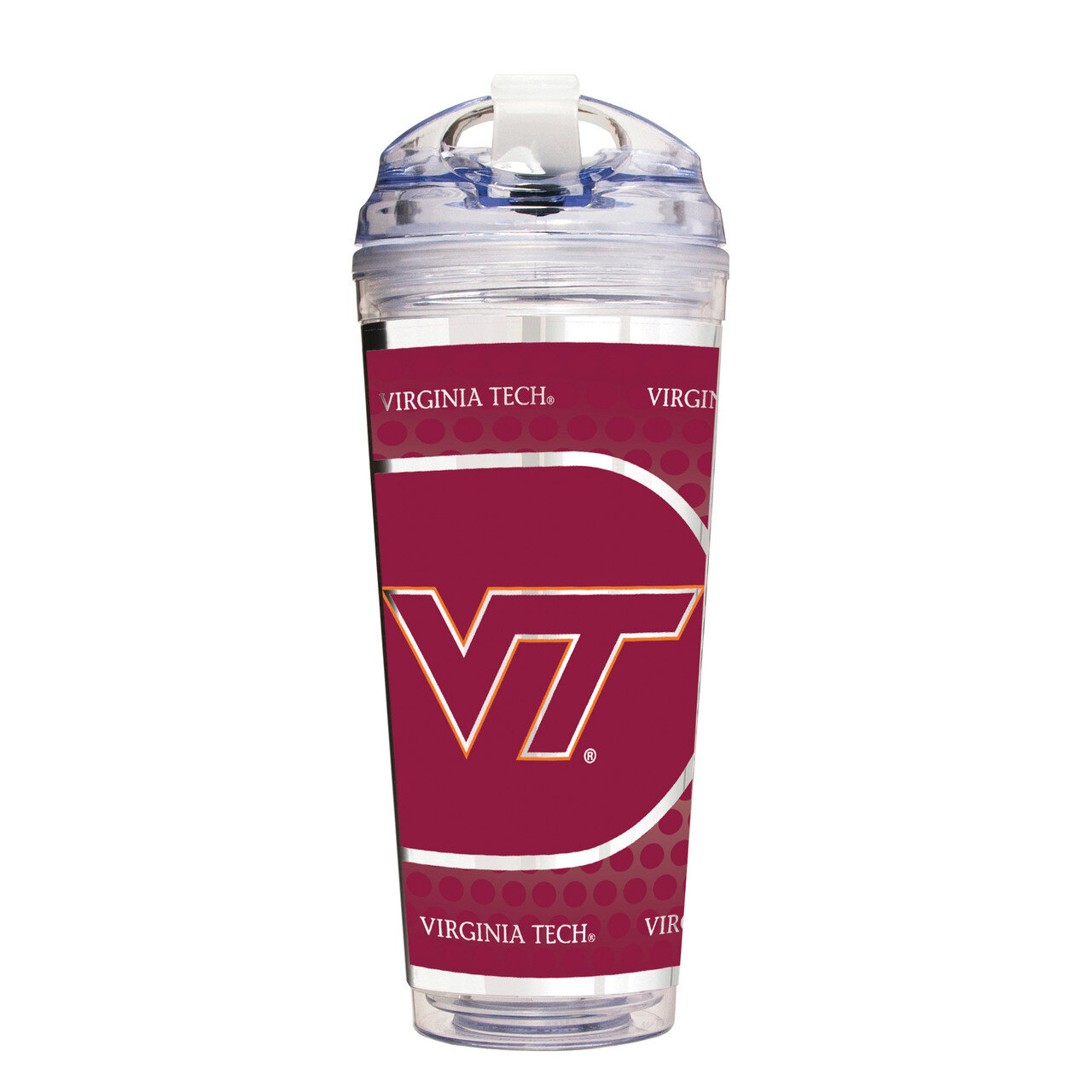 NCAA Virginia Tech University 24 oz Double Wall Acrylic Tumbler GC6820