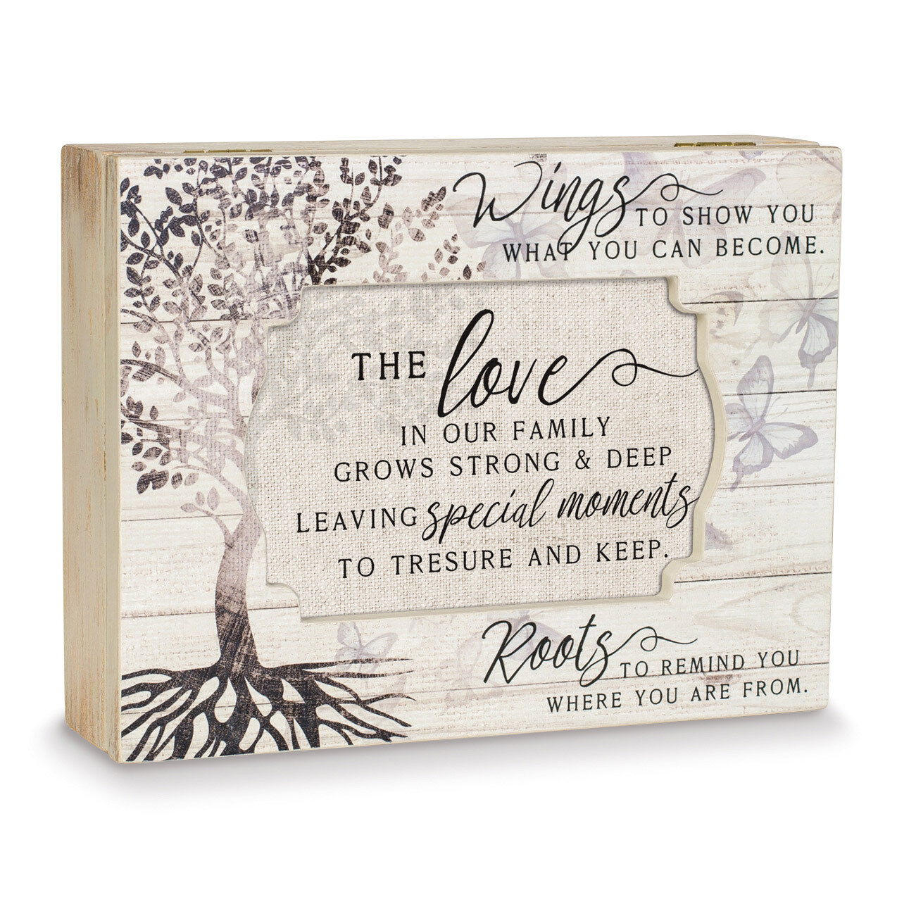 Love Family Music Box Butterfly Decoupage Distressed Finish GM18515, MPN: GM18515, 633303819897