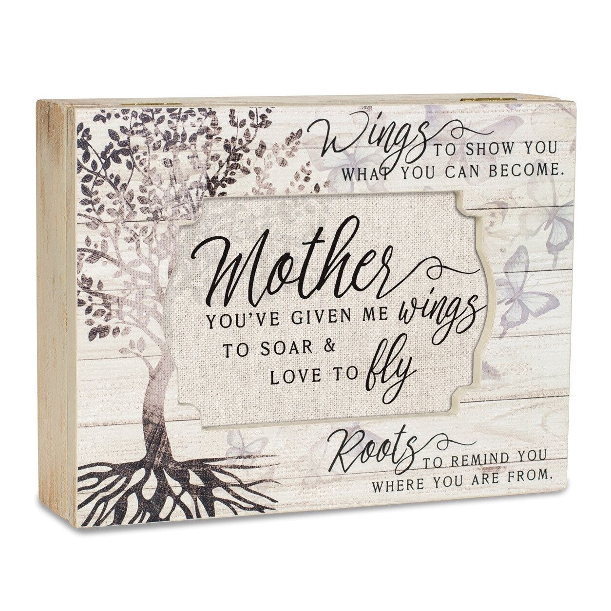 Mother Music Box Butterfly Decoupage Distressed Finish GM18516, MPN: GM18516, 633303819903