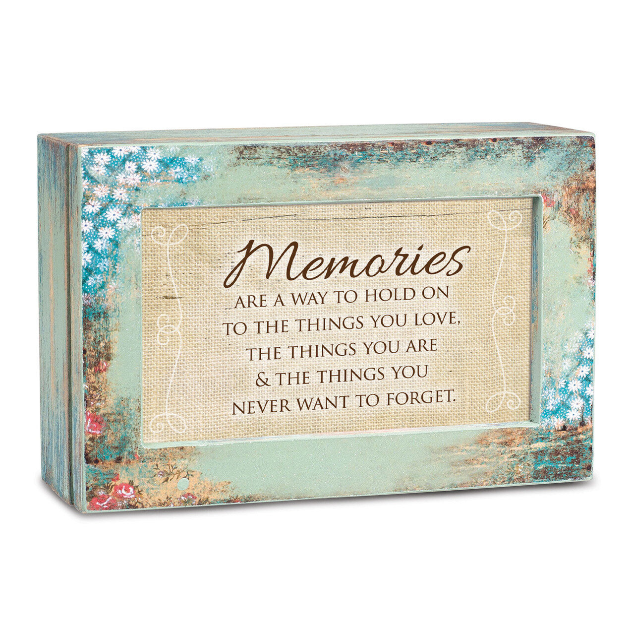 Memories Music Box Decoupage Distressed Finish GM18528