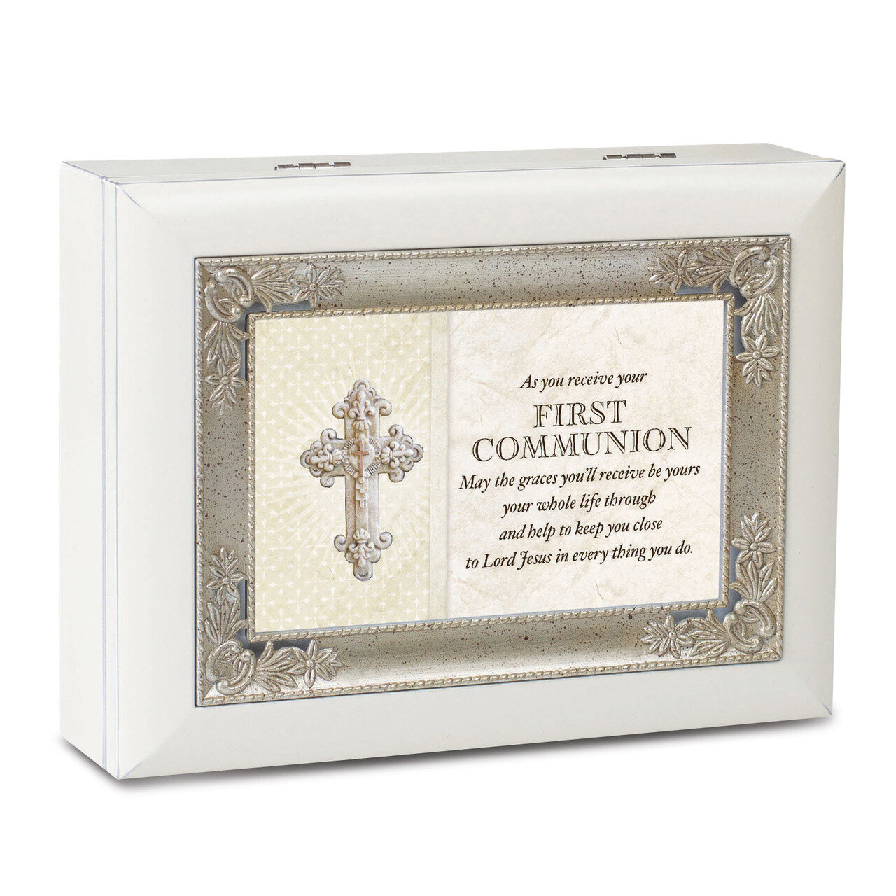 Ivory Resin First Communion Music Box GM18617, MPN: GM18617, 633303300180