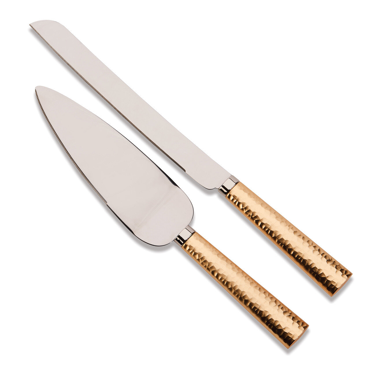 Gold Hammered Hndl Knife Server Set GM18669, MPN: GM18669, 47105255713