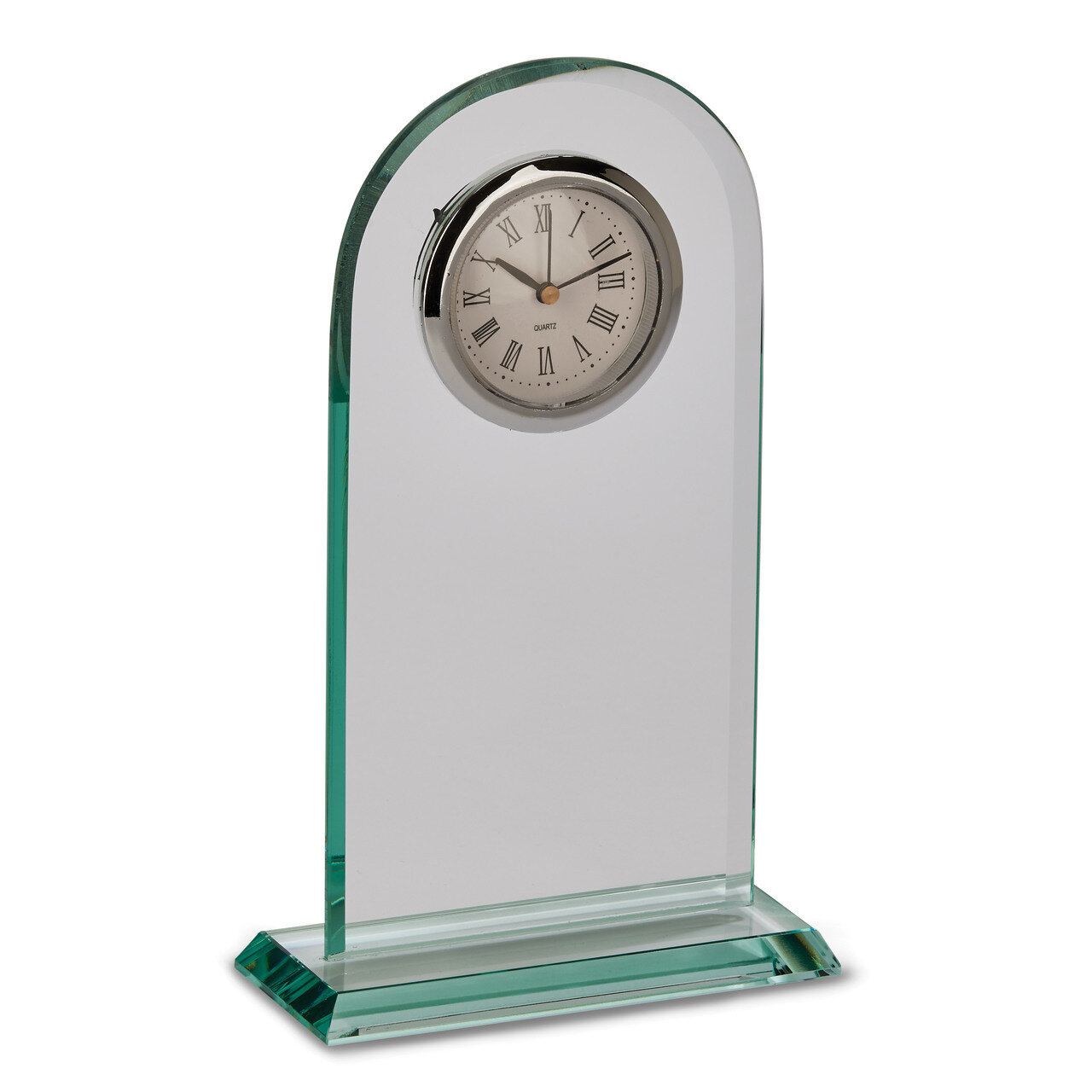 Glass Arched Clock Engravable GM18684