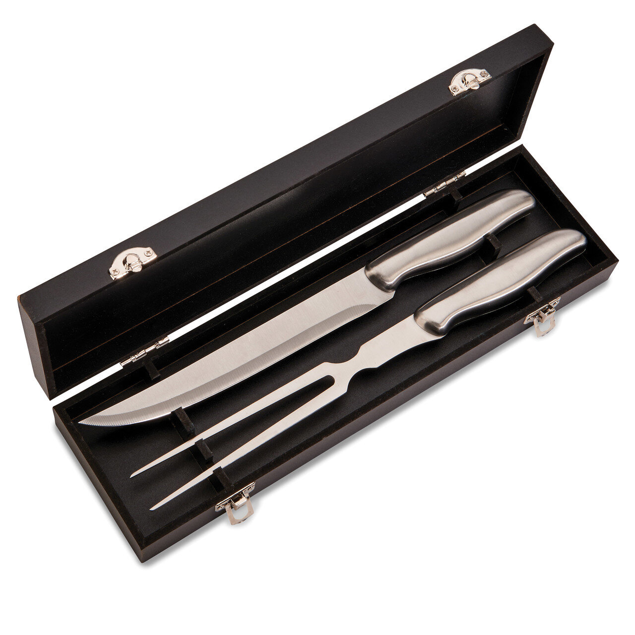 2 Pc Carving Set In Black Box Stainless Steel GM18694